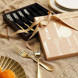 Set of 6 Stainless Steel Dessert Forks-22