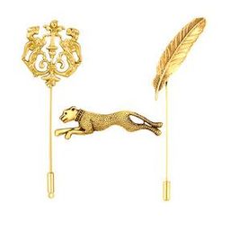 Set of 3 Gold-Plated Tiepins-image-80