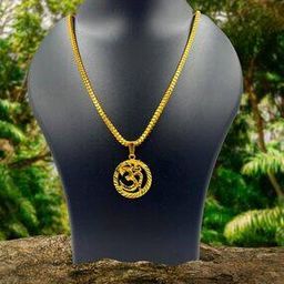 Gold-Plated Chain with Pendant-image-125