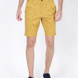 Micro Print Slim Fit City Shorts-picture-23