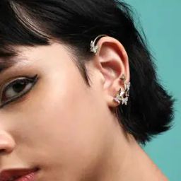 Gold-Plated Butterfly Ear Cuffs-image-28