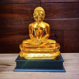 Gold-Plated Lord Mahaveer Figurine-42