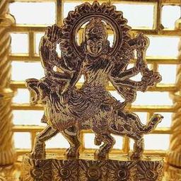 navyaksh Brass Durga in Temple Idol Showpiece-picture-25