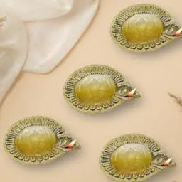 Set of 4 Aluminium Diyas-19