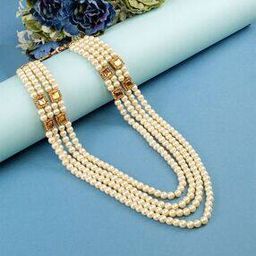 Pearl Beaded Multistrand Chain with Brooch-picture-24