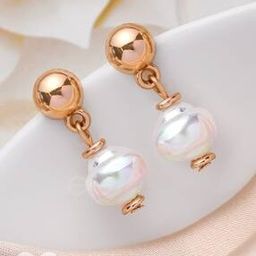 Women Pearl Drop Earrings-image-51