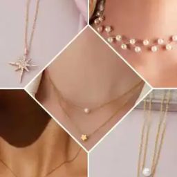 Set of 5 Women Neck Chains-21