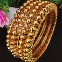 Set of 4 Gold-Plated Slip-On Bangles-image-74
