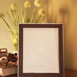Gold Plated Faux Leather Photo Frame-34