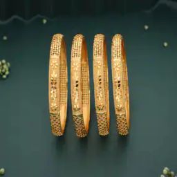 Set of 4 Women Gold-Plated Bangles-image-87