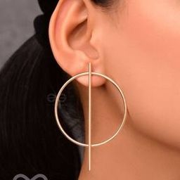 Women An Elegant Delight Geometric Hoop Earrings-33