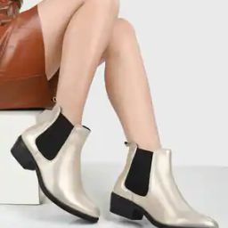 Ankle-Length Boots with Pull-Up Tabs-picture-1