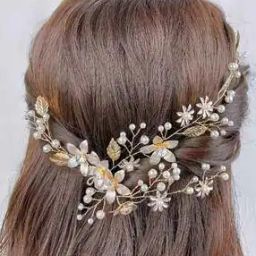 Floral Design Pearl-Studded Hair Clip-image-3