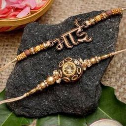 Set of 2 Gold-Plated bracelet Rakhis-image-50