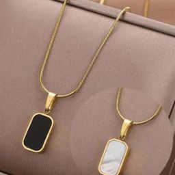 Women Gold Toned Pendant With Chain-21