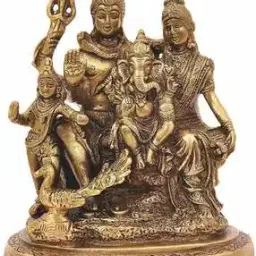 navyaksh Shiva Parvati & Ganesha Murti Idol Showpiece-picture-45