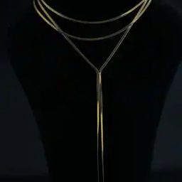 Women Gold-Plated Layered Necklace-image-1