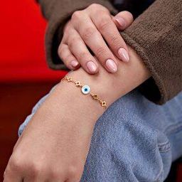 Women Gold Plated Link Bracelet  -image-25