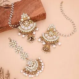 brado jewellery Women Ethnic Mang Tikka With Earrings-picture-20