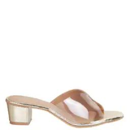 Open-Toe Slip-On Chunky Heeled Sandals-19