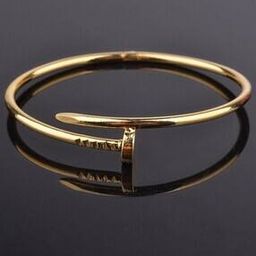 Gold-Plated Nail Cuff Bracelet-image-28