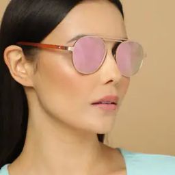 M204YL3FV Mirrored Full-Rim Round Sunglasses-image-12