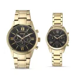 Unisex Chronograph Gold Watch - BQ2400SET-26