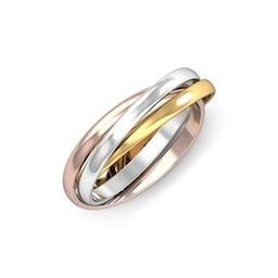 Triple Tone Gold Tri-Tone Band-73