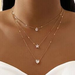 Gold-Plated Layered Necklace-1