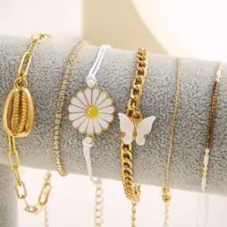 Set of 6 Gold-Toned Bracelet-0