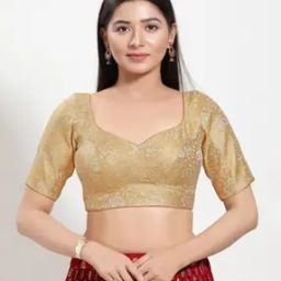 Women V-Neck Back-Open Blouse-42