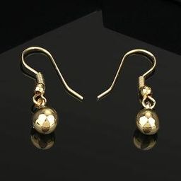 24 KT Gold-plated Drop Earrings-image-3