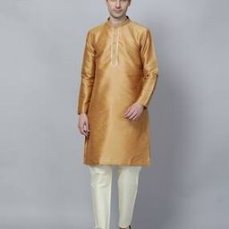 Men Regular Fit Kurta with Embroidered Yoke-picture-28
