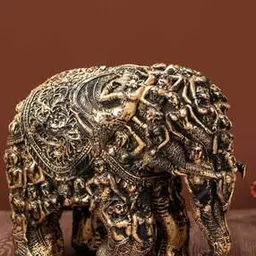Carving Elephant With God Figure Decor Showpieces-image-8