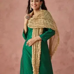 Women Woven Stole with Frindged Hems-picture-24