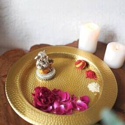 Dune Hammered Metallic Tray-4