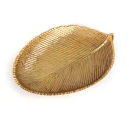 Leaf Design Metallic Tray-image-16