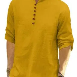 Men Mandarin-Collar Regular Fit Kurta-picture-13