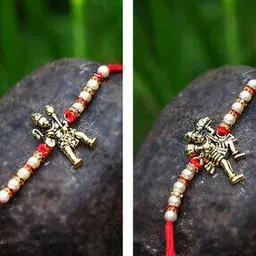 vighnaharta fashion jewellery Pack of 2 Beaded Tie-Up Rakhis-picture-25