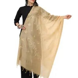 Embroidered Dupatta with Tassels-image-3
