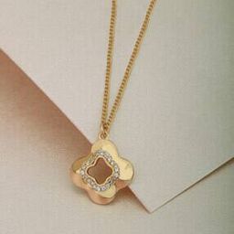 Women Gold Plated Short Necklace -image-114