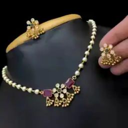 Women Fusion Necklace And Earrings Set-35