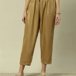Women Relaxed Fit Salwar Pants with Elasticated Waist-image-38