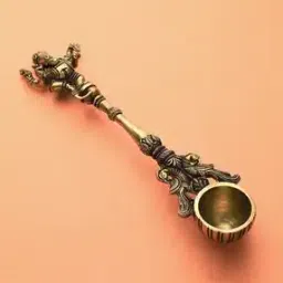 imli street Ganesha Metallic Holy Water Spoon-picture-43