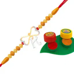 vighnaharta fashion jewellery Stone-Studded Beaded Tie-Up Rakhi-picture-24