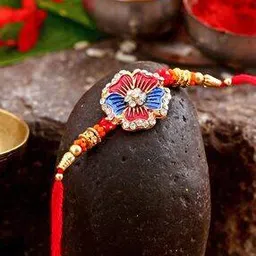 Stone-Studded Beaded Tie-Up Rakhi-image-85