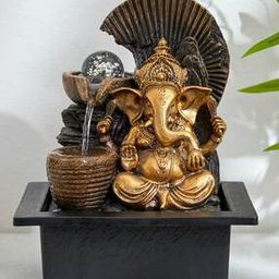 Corsica Alpine Polyresin Ganesha Fountain-18
