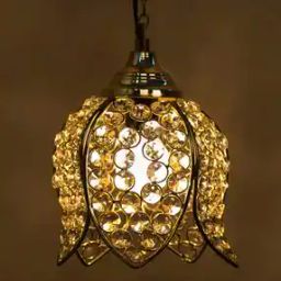 Crystal Hanging Lotus Pendant-20