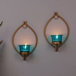 Set of 2 Decorative Candle Holders-26