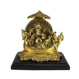 Lord Ganesha Sitting on Swan Throne-image-37
